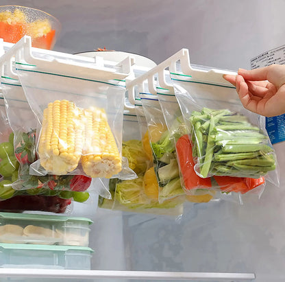 SpaceSaver: Organizador Colgante para Nevera con 10 Bolsas Ziplock